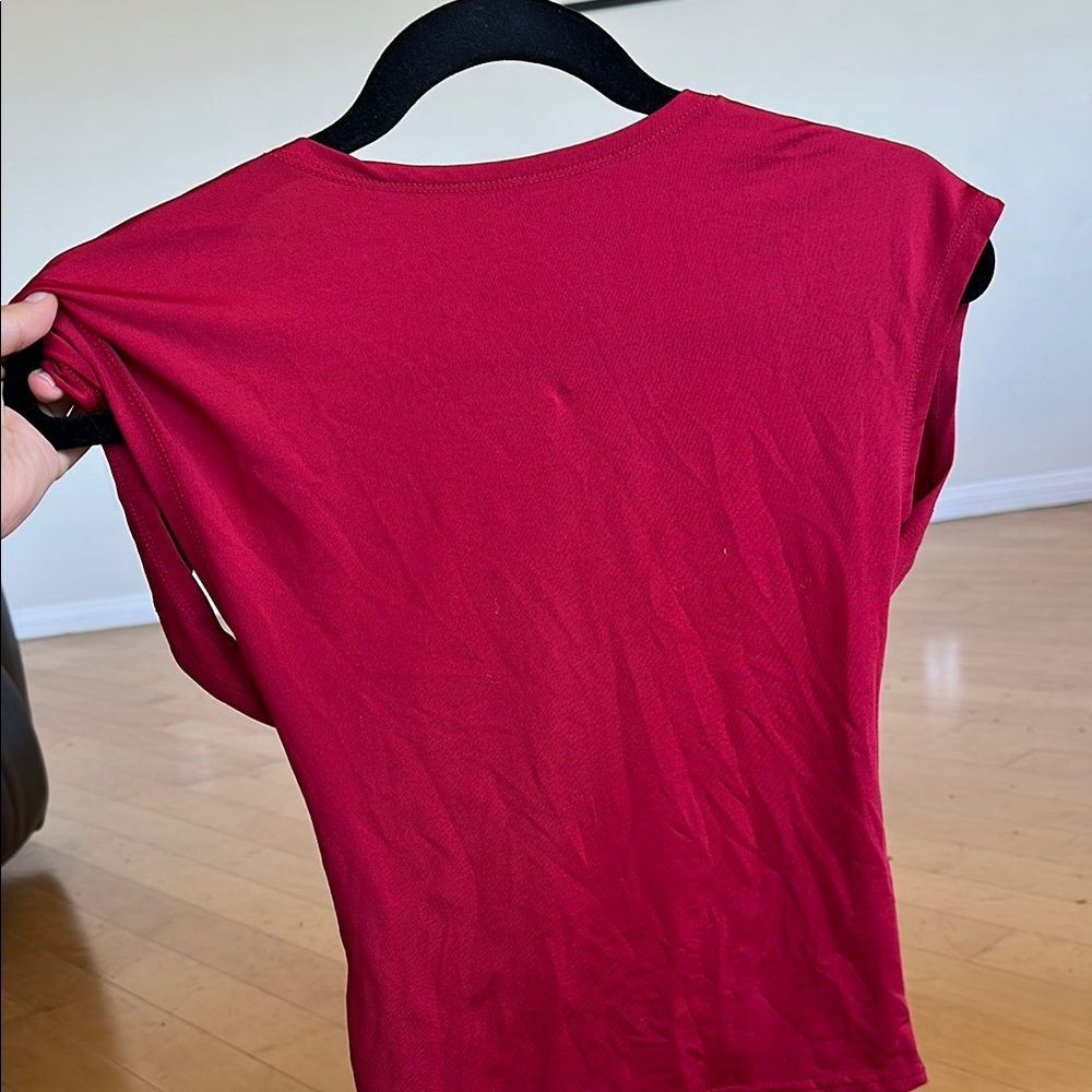 Red Backless Going Out Top